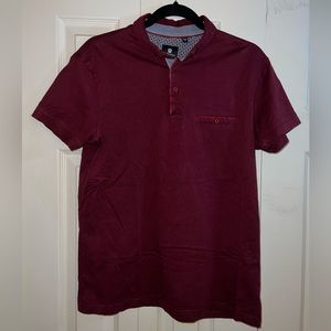 Steel & Jelly Red Polo Shirt Medium